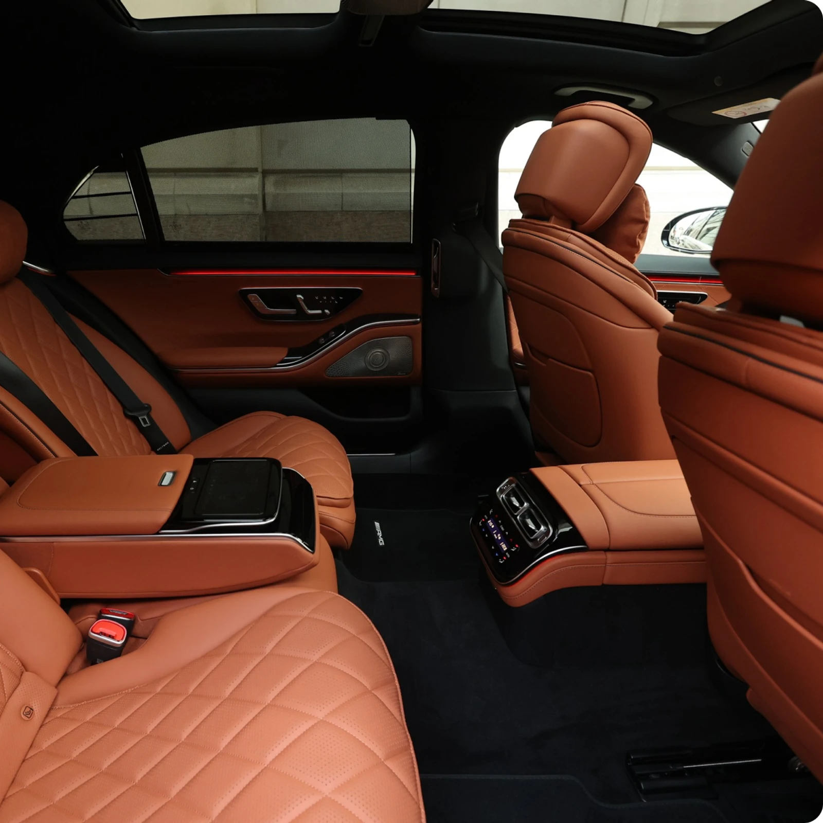 Luxury chauffeur car interior for Milton Keynes journeys